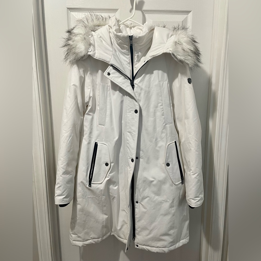 1 Madison White Expedition Heritage Collection Parka Coat Size Large NWT